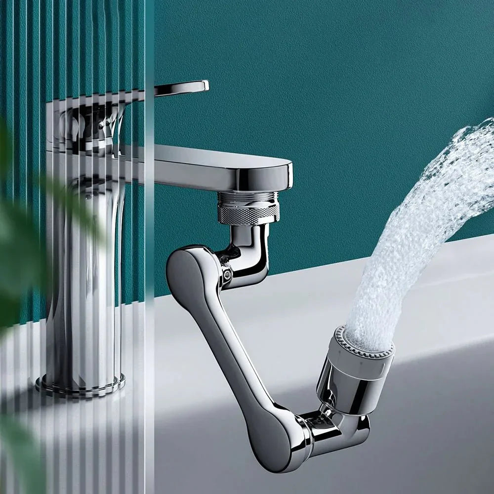 Arm Swivel Faucet Extension - 1080° Rotating Kitchen Sink Tap Extender