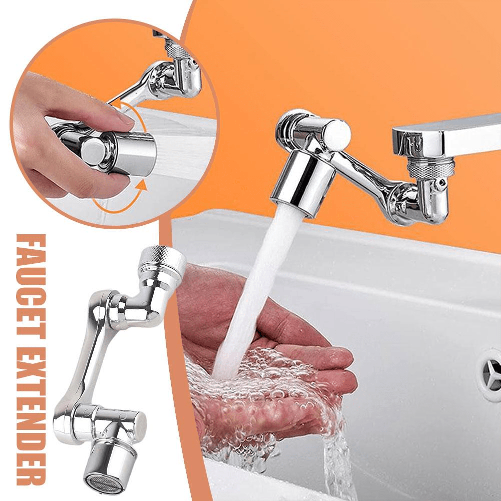 Arm Swivel Faucet Extension - 1080° Rotating Kitchen Sink Tap Extender